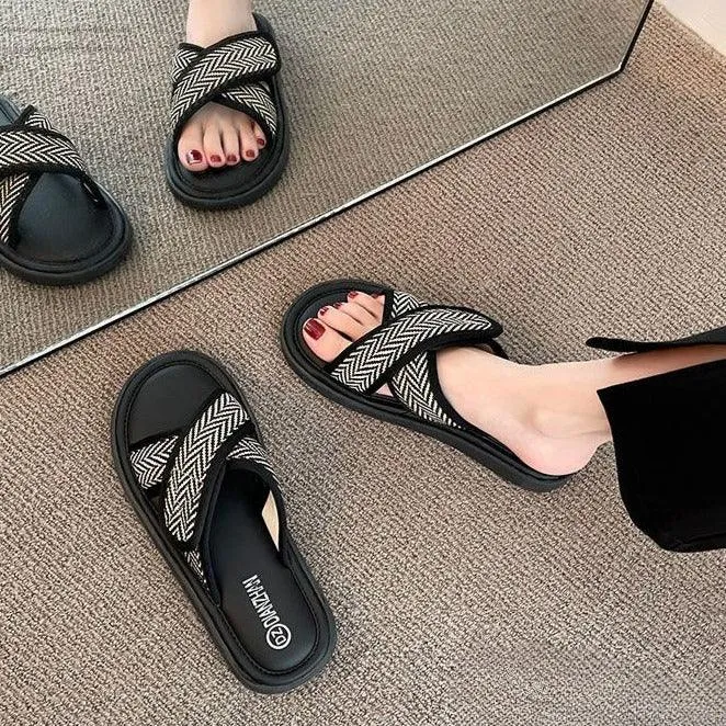 Wide Comfortable Flip Flops for Women