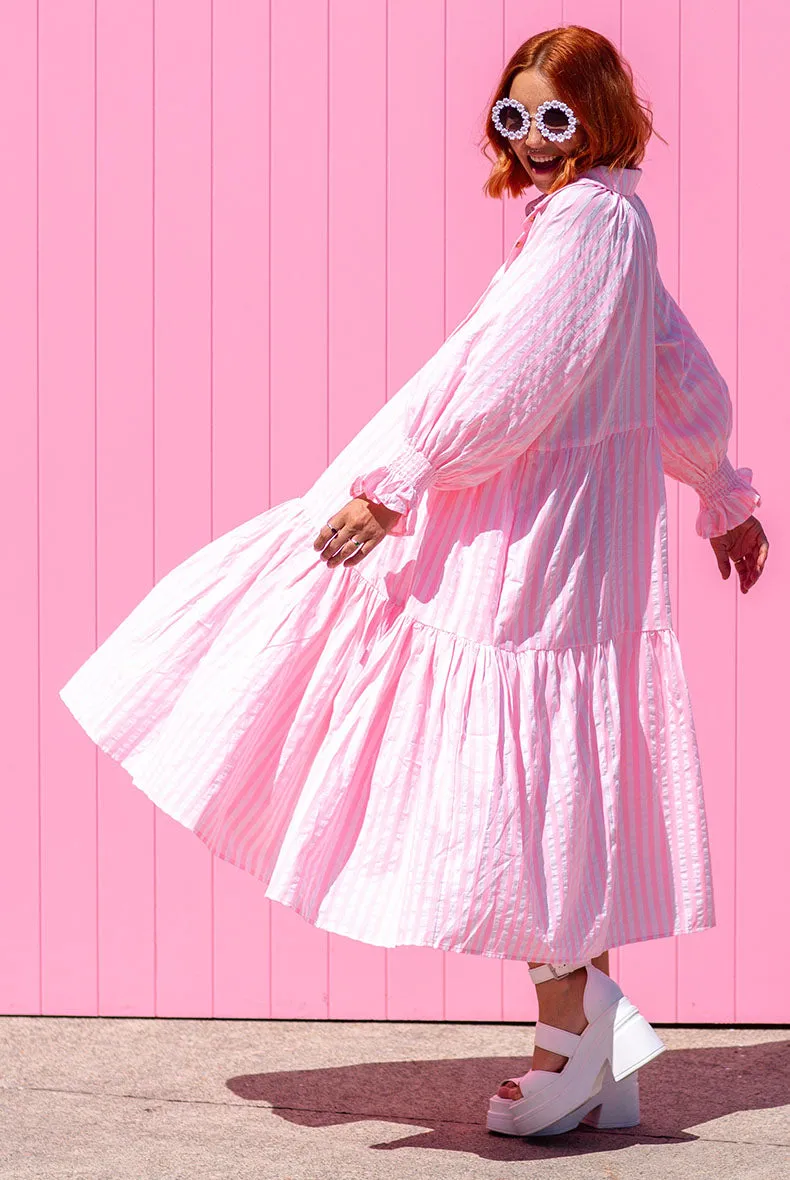 Winnie Dress - Neon Pink