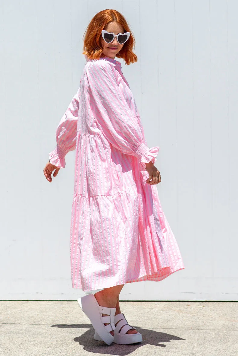 Winnie Dress - Neon Pink