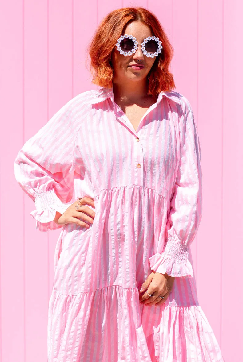 Winnie Dress - Neon Pink