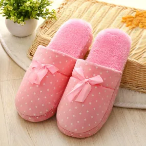 Women's Autumn/Winter Warm Cotton Soft Home Slippers