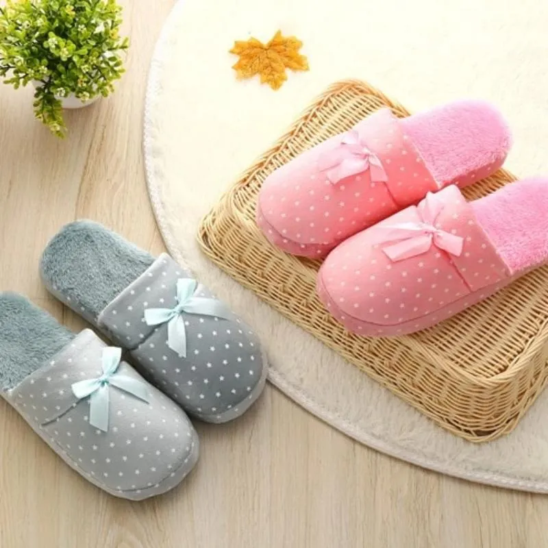 Women's Autumn/Winter Warm Cotton Soft Home Slippers