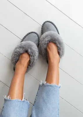 Women's Sheepskin Mules – Soft Grey